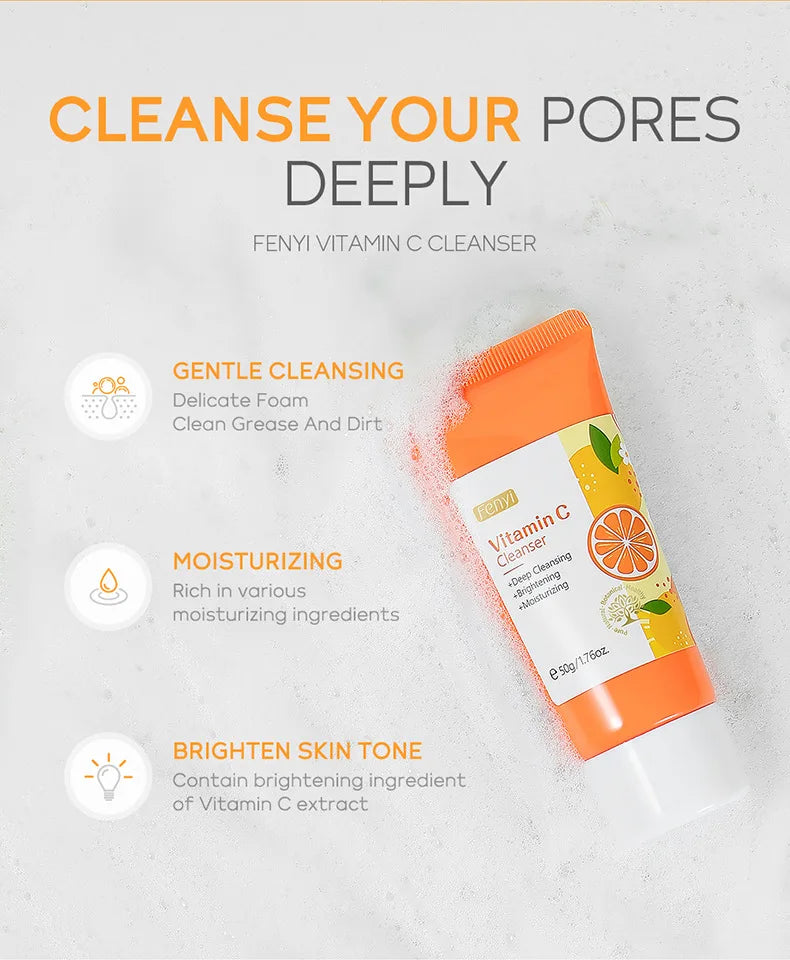 Limpiador facial espumoso con vitamina C C-Vital: ilumina, limpia y refresca