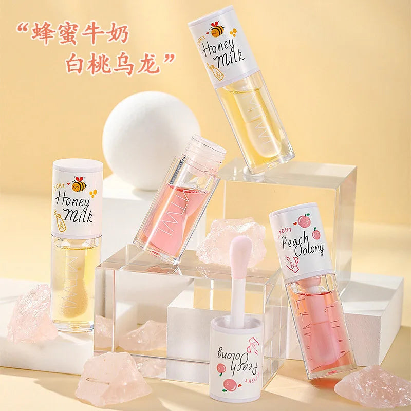 GlossNectar™ – Aceite labial de leche de melocotón y miel 