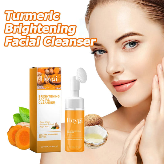 Limpiador facial espumoso de cúrcuma Hoygi™: limpieza profunda, piel radiante y limpia