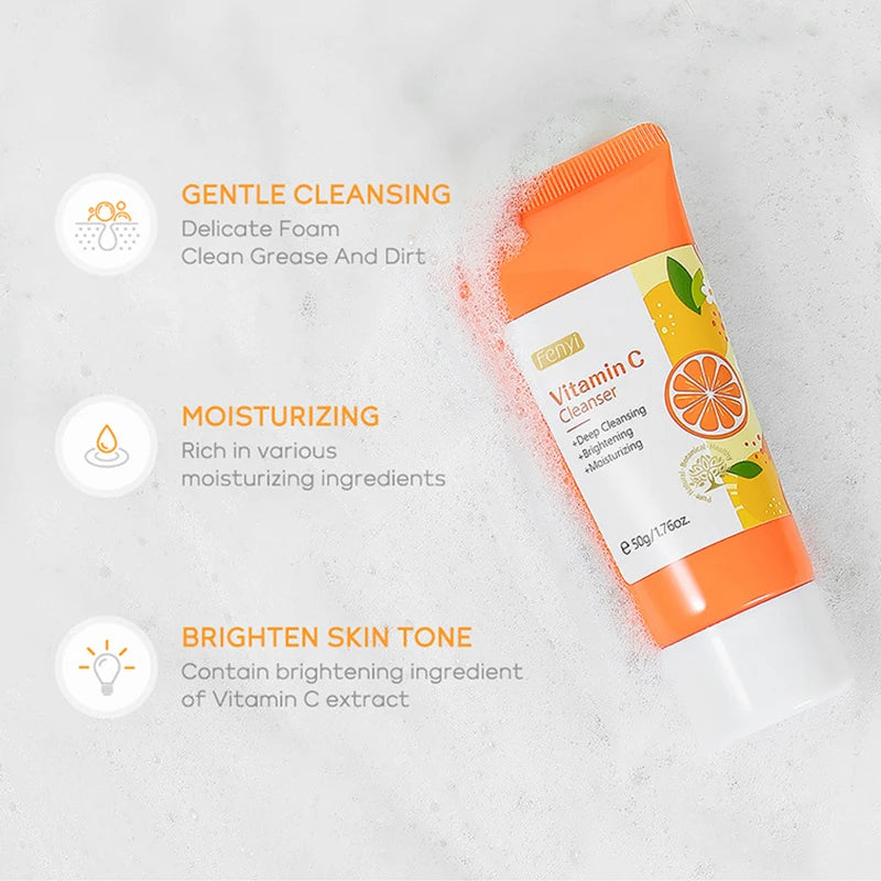 Limpiador facial espumoso con vitamina C C-Vital: ilumina, limpia y refresca